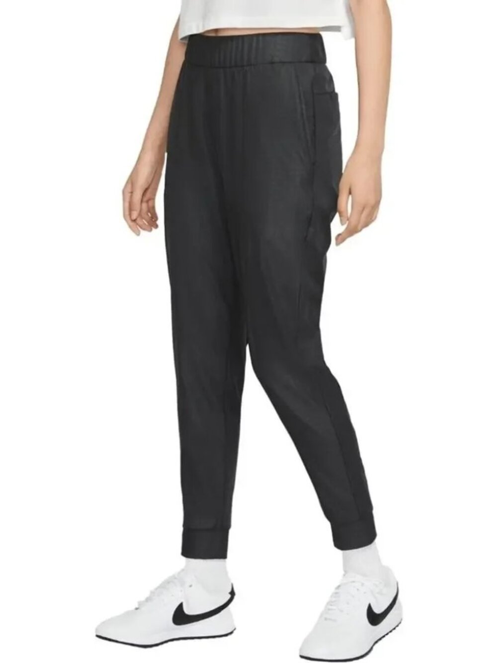 Nike Dri-FIT UV/UPF40+ Victory Gingham Golf Joggers - BLACK - SMALL